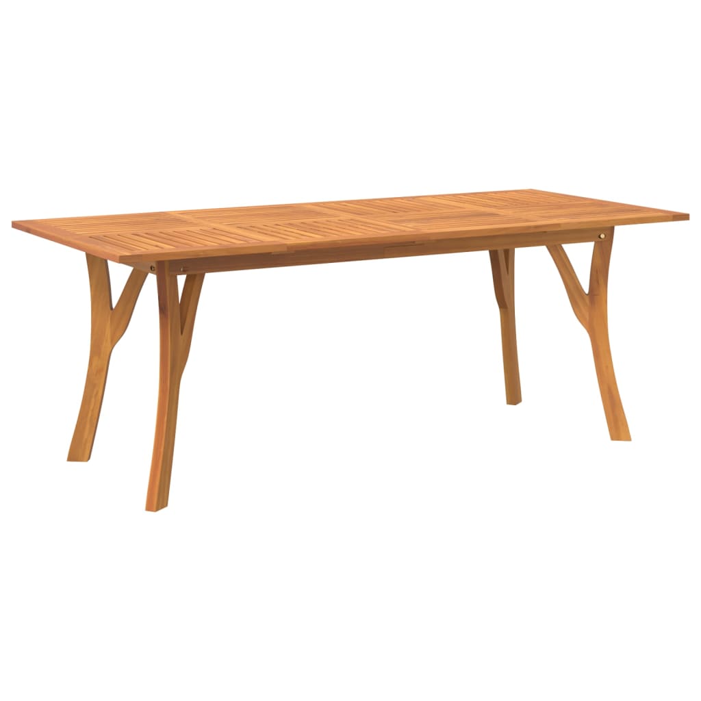 vidaXL Garden Table 200x90x75 cm Solid Wood Acacia 2