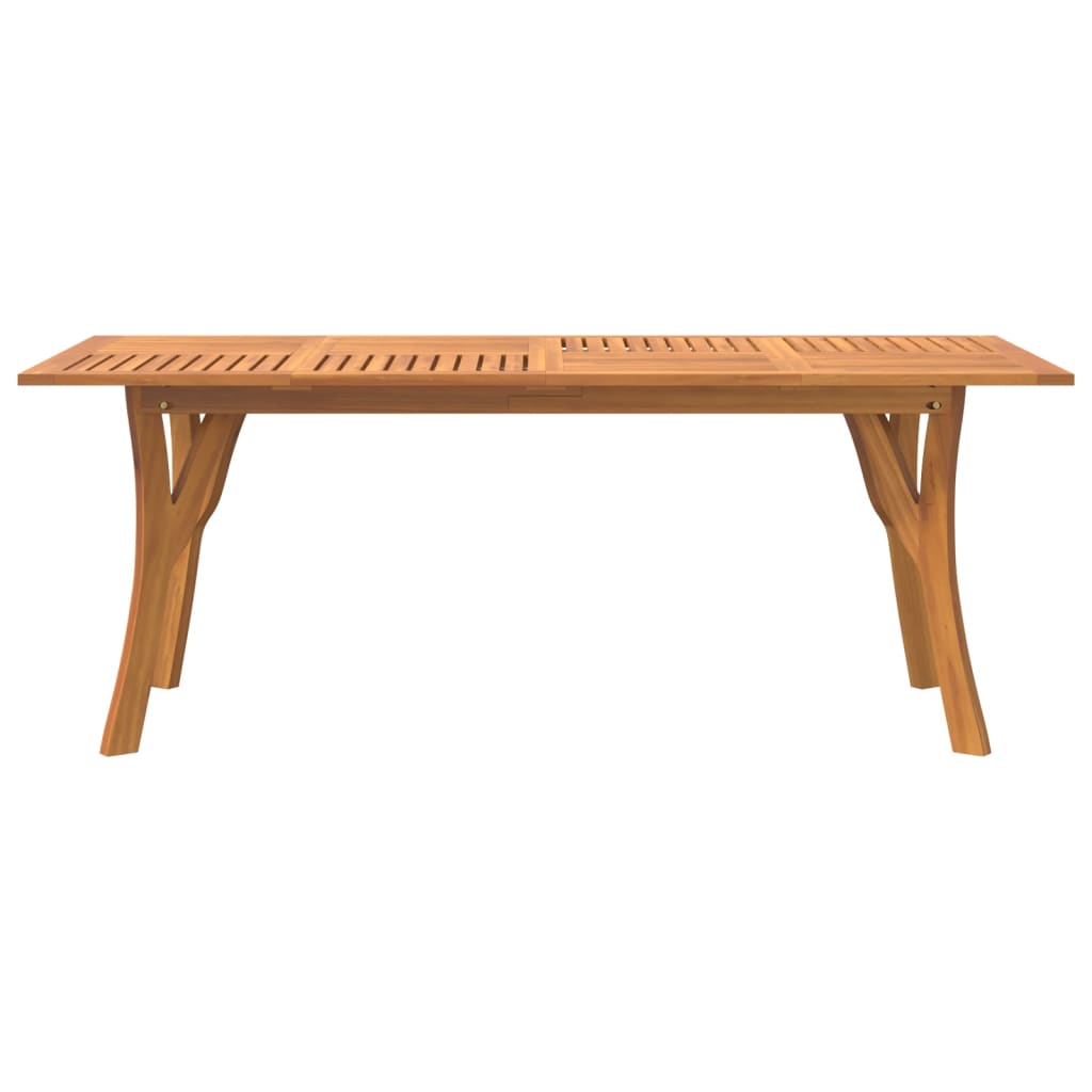 vidaXL Garden Table 200x90x75 cm Solid Wood Acacia 3