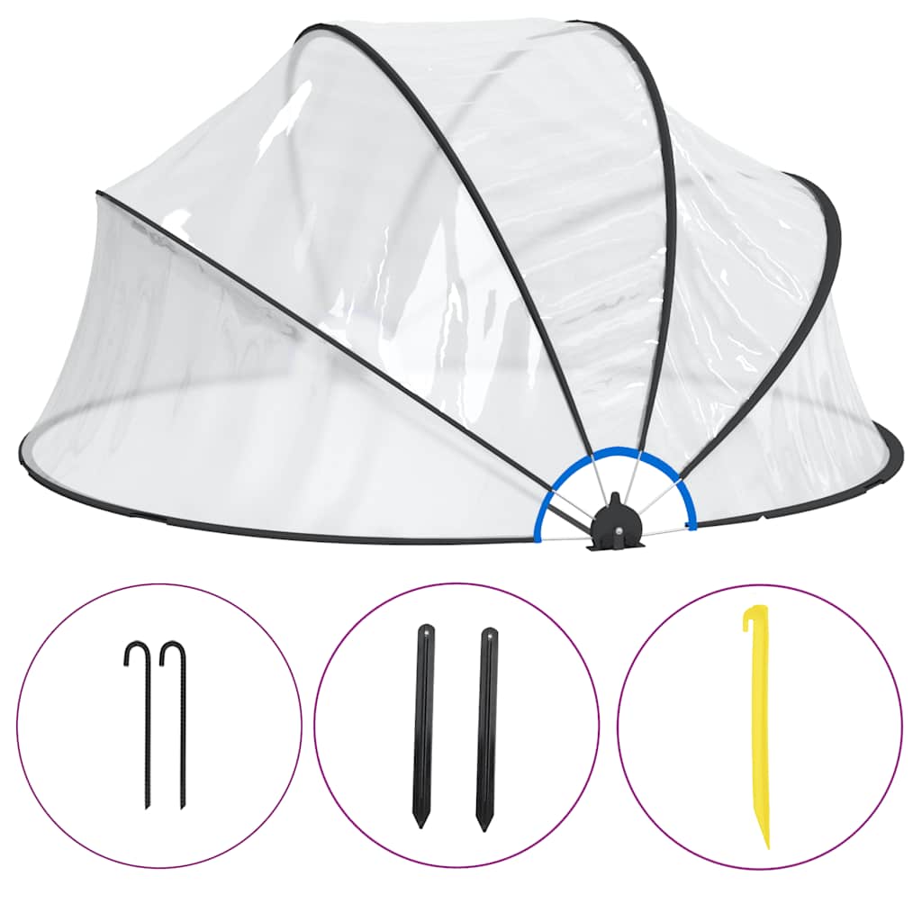 Pool Dome Round PVC 315 cm 158 cm