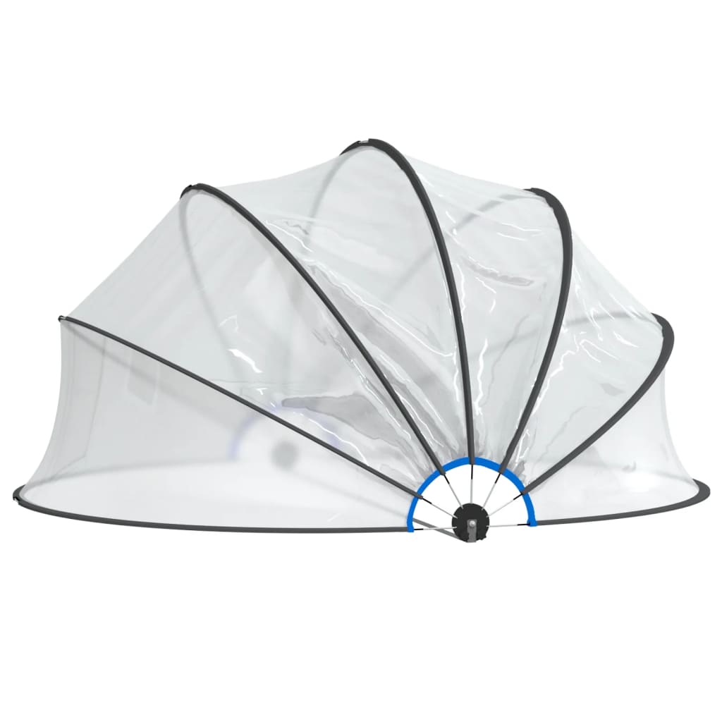 vidaXL Pool Dome Round 376x188 cm PVC 3
