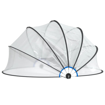 vidaXL Pool Dome Round 376x188 cm PVC 3
