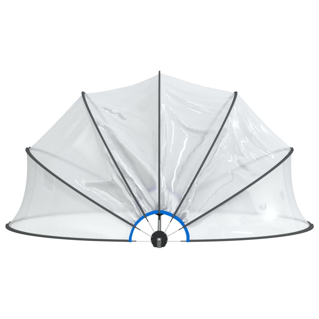 vidaXL Pool Dome Round 376x188 cm PVC 4