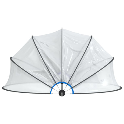 vidaXL Pool Dome Round 376x188 cm PVC 4