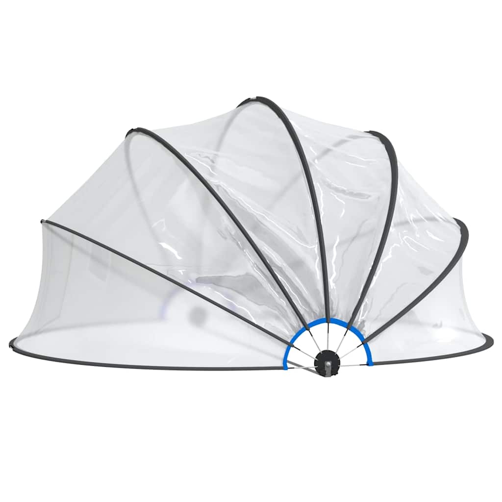 vidaXL Pool Dome Round 406x203 cm PVC 3
