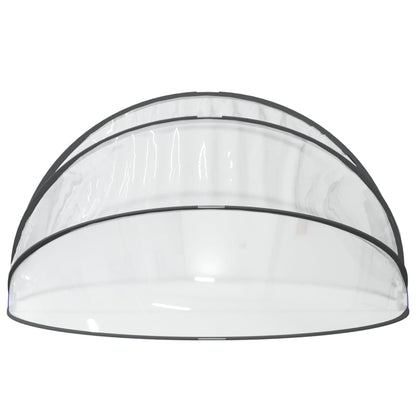 vidaXL Pool Dome Round 406x203 cm PVC 5