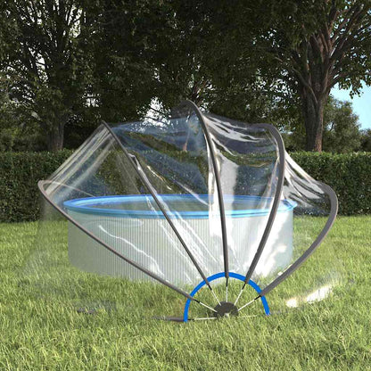 vidaXL Pool Dome Round 406x203 cm PVC 1
