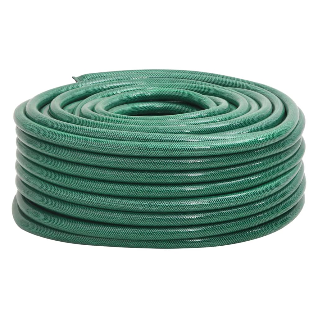 vidaXL Garden Hose Green 1" 100 m PVC 1