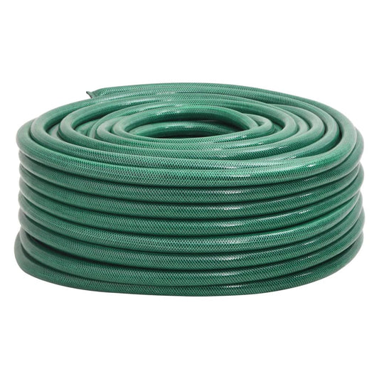 vidaXL Garden Hose Green 1" 100 m PVC 1