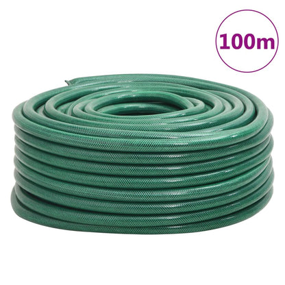 vidaXL Garden Hose Green 1" 100 m PVC 5