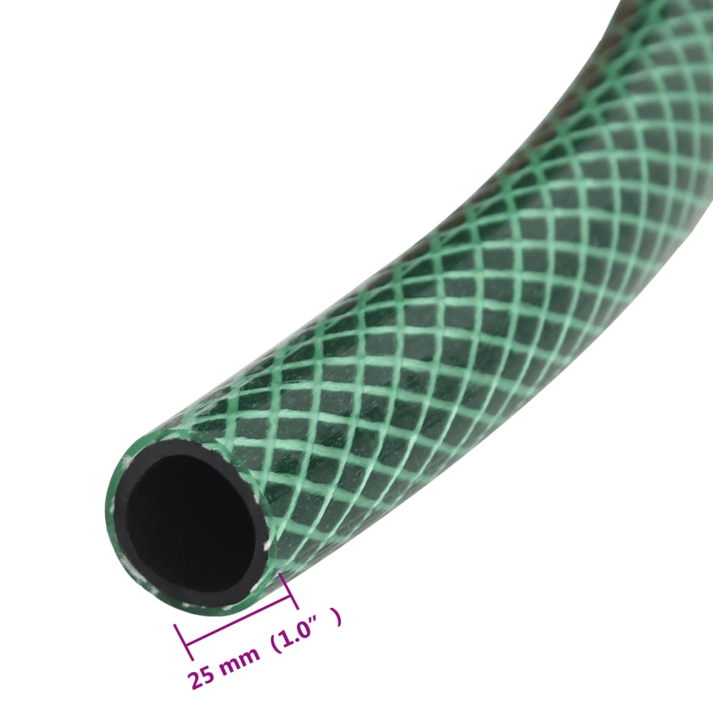 vidaXL Garden Hose Green 1" 100 m PVC 6