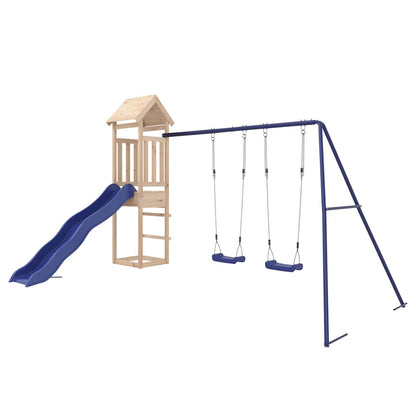 vidaXL Outdoor Playset Solid Wood Pine 3