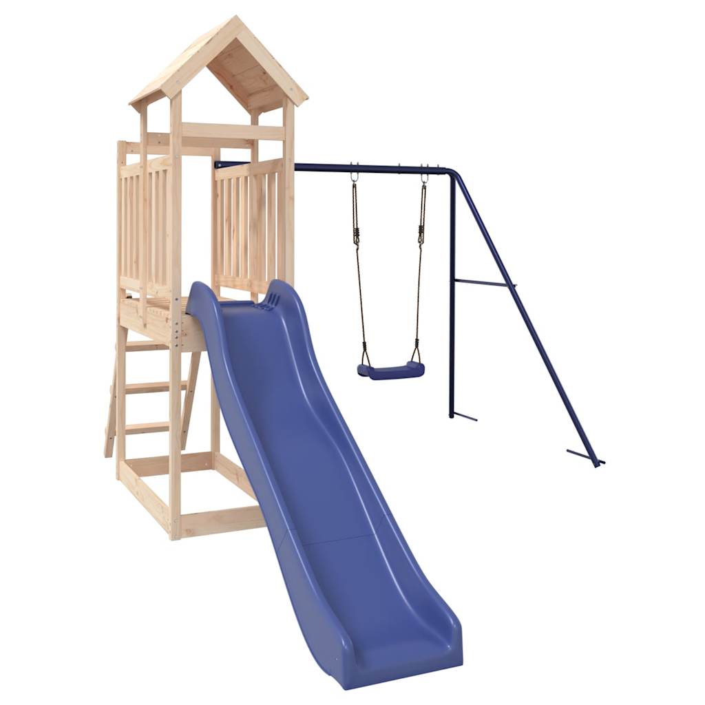 vidaXL Outdoor Playset Solid Wood Pine 3