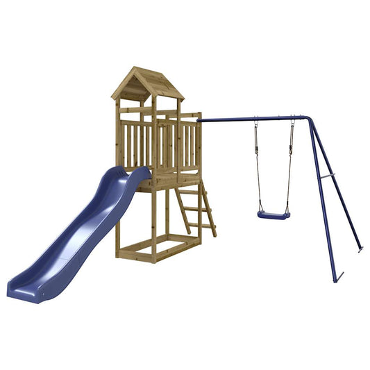Outdoor Playset Solid Wood Pine Solid impregnated pinewood