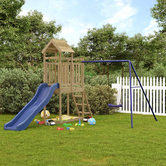 Outdoor Playset Solid Wood Pine Solid impregnated pinewood