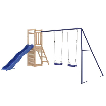 vidaXL Outdoor Playset Solid Wood Pine 3