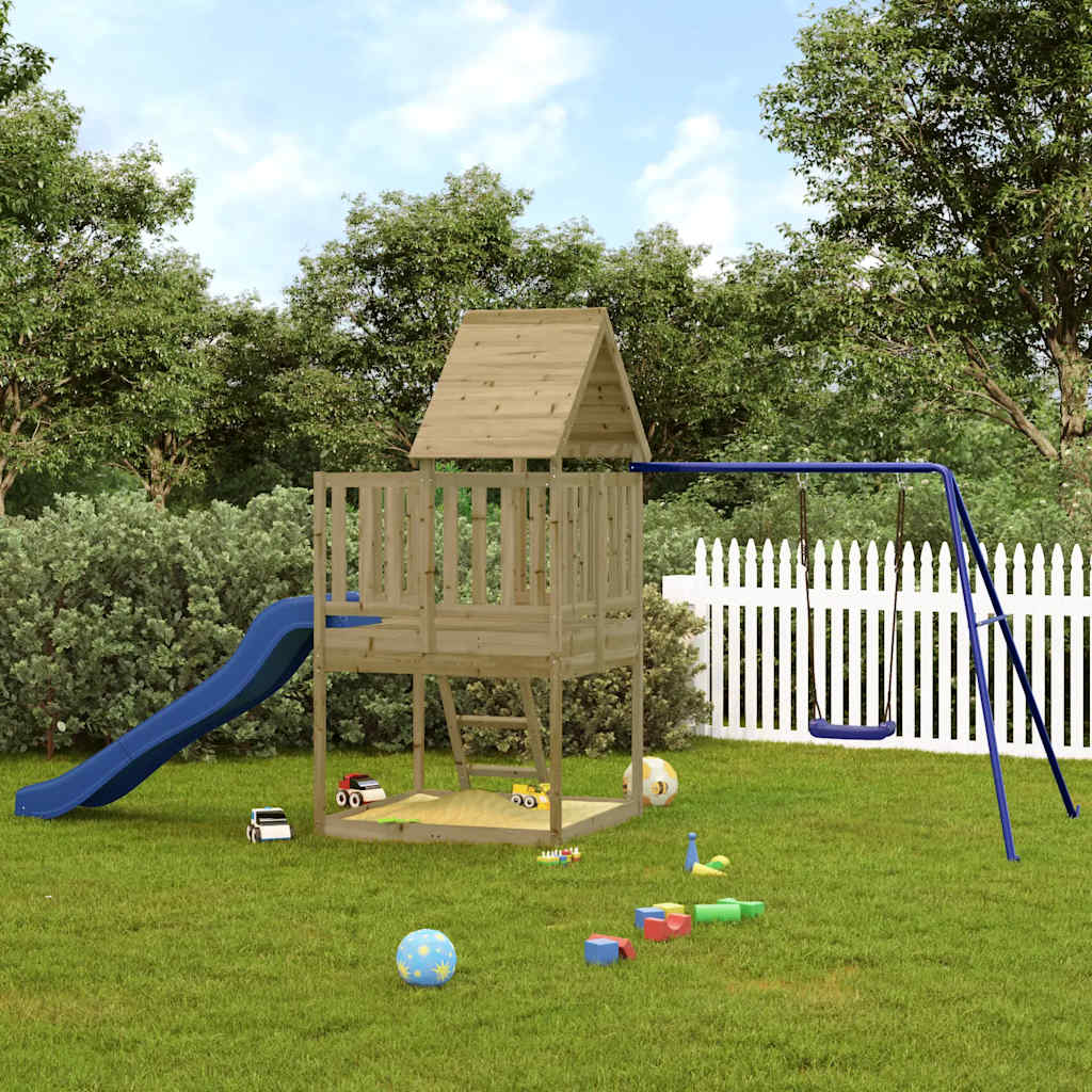 vidaXL Outdoor Playset Solid Wood Pine