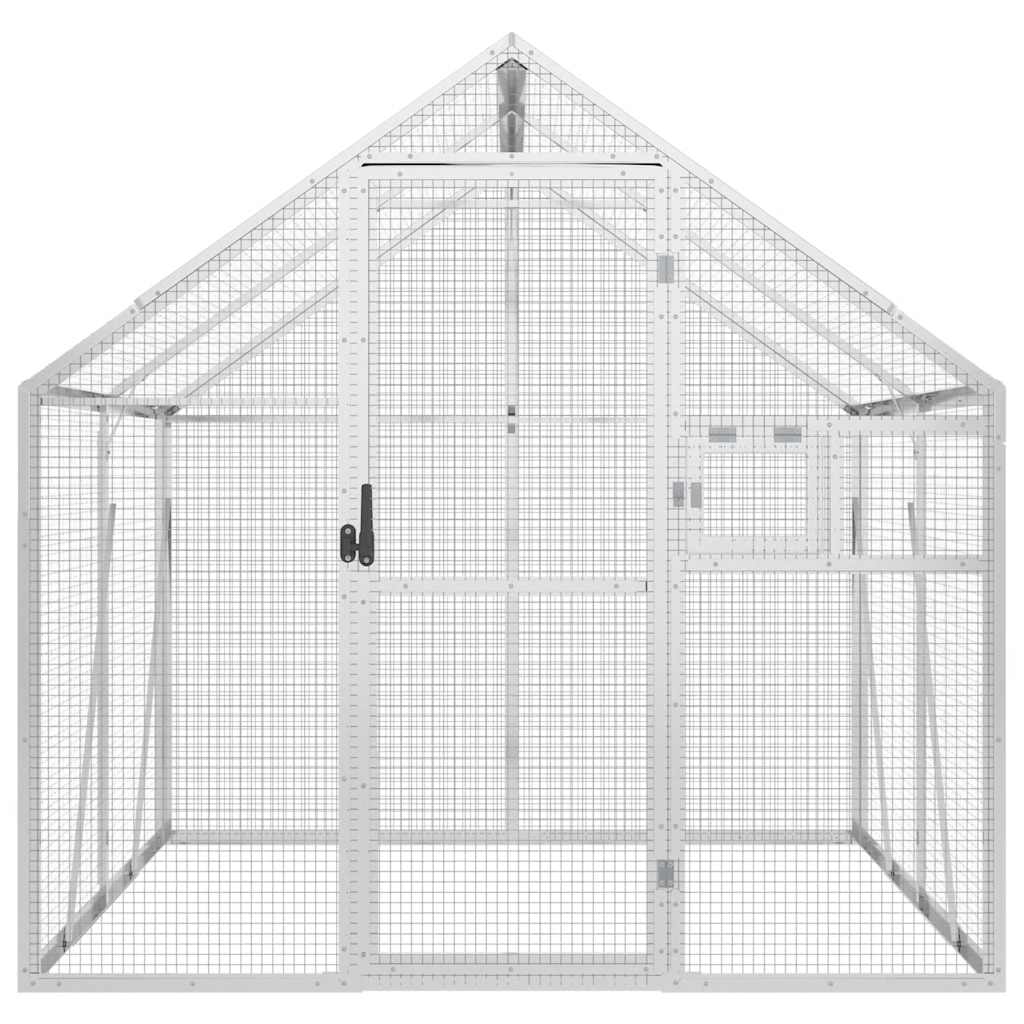 vidaXL Aviary Silver 1,79x2x1,85 m Aluminium 3
