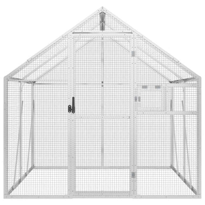 Aviary 1,79x2x1,85 m Aluminium Silver 1.79 x 2 x 1.85 m