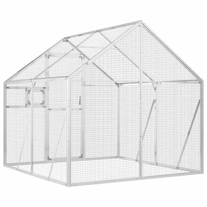 vidaXL Aviary Silver 1,79x2x1,85 m Aluminium 5