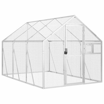 vidaXL Aviary Silver 1,79x3x1,85 m Aluminium 2
