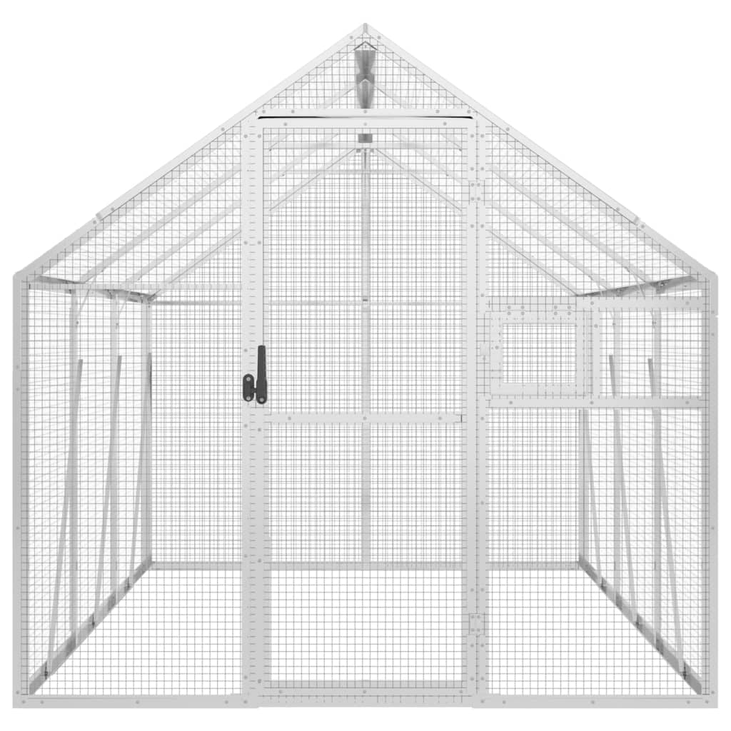 vidaXL Aviary Silver 1,79x3x1,85 m Aluminium 3