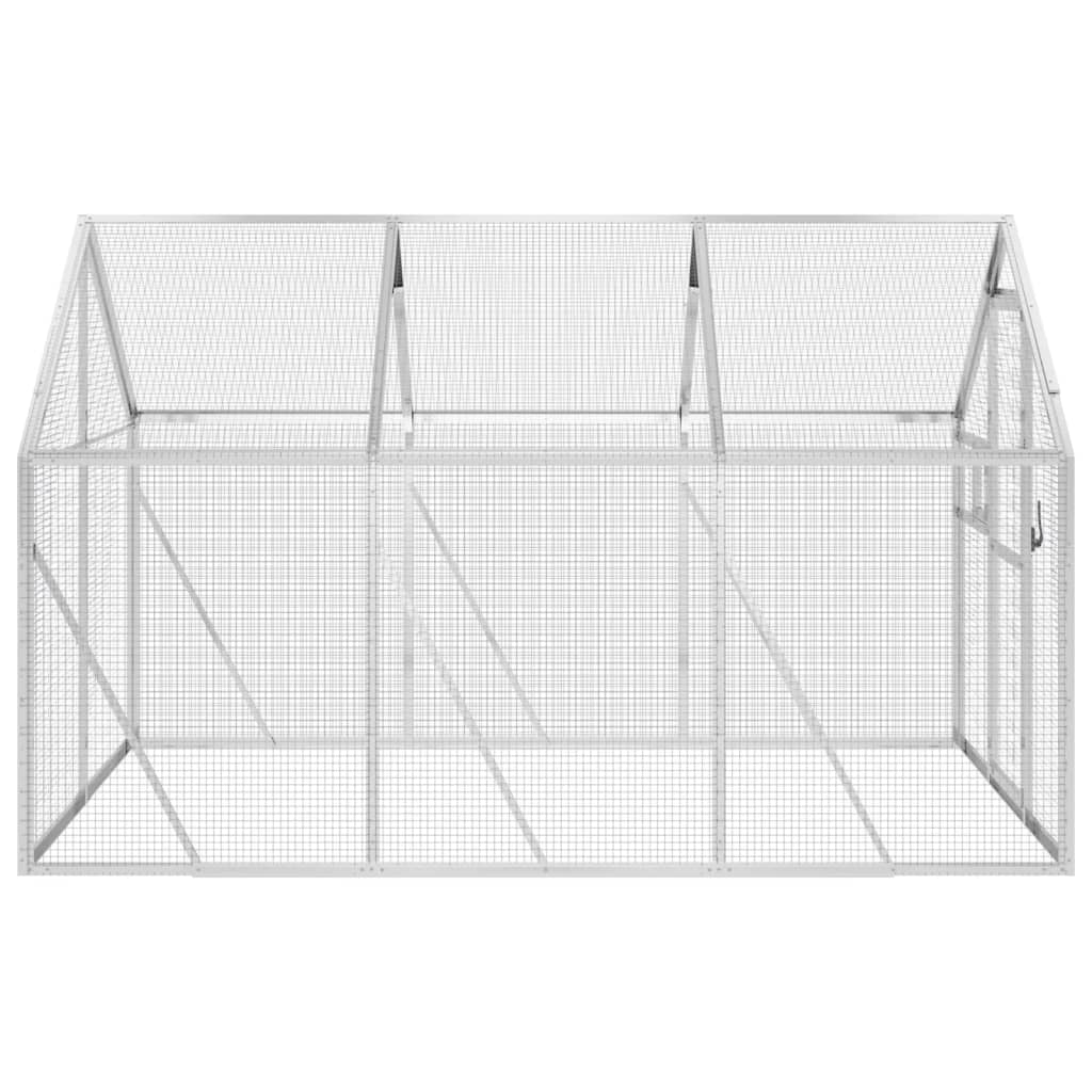vidaXL Aviary Silver 1,79x3x1,85 m Aluminium 4