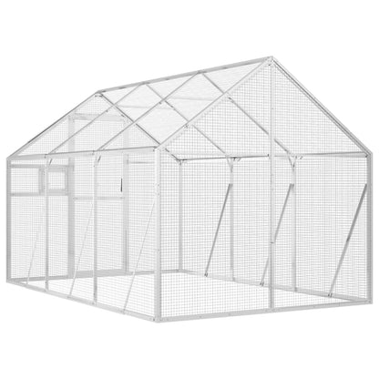 vidaXL Aviary Silver 1,79x3x1,85 m Aluminium 5