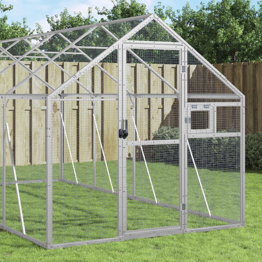 vidaXL Aviary 1.79x2x1.85 m Aluminium