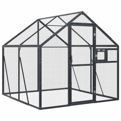 vidaXL Aviary Anthracite 1,79x2x1,85 m Aluminium 2