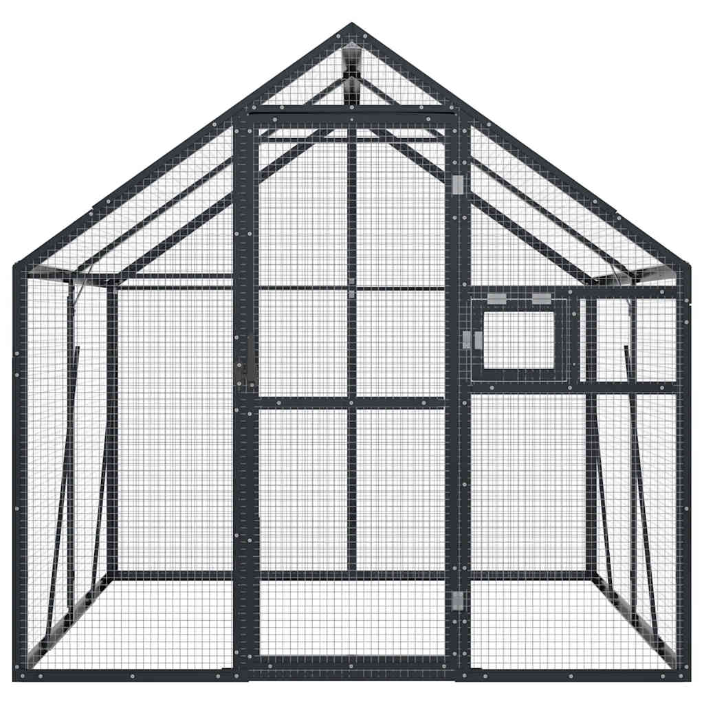 vidaXL Aviary Anthracite 1,79x2x1,85 m Aluminium 3