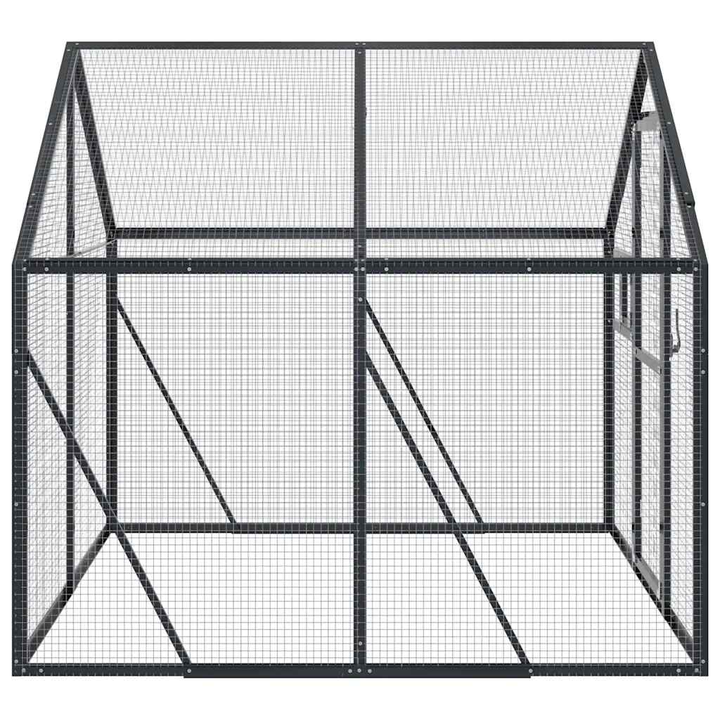 vidaXL Aviary Anthracite 1,79x2x1,85 m Aluminium 4