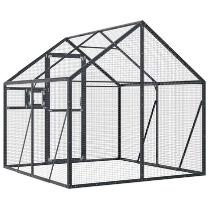 vidaXL Aviary Anthracite 1,79x2x1,85 m Aluminium 5