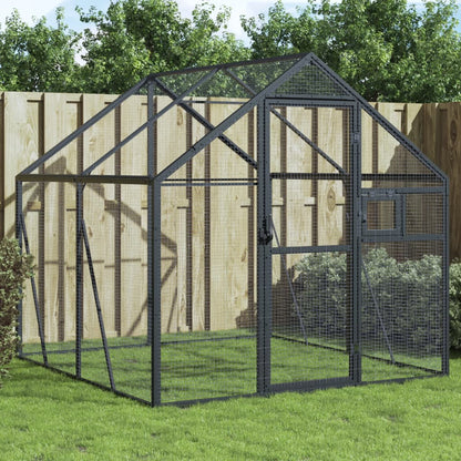 vidaXL Aviary Anthracite 1,79x2x1,85 m Aluminium 1