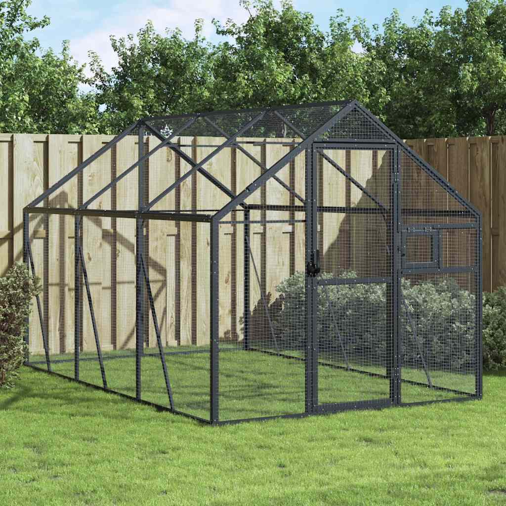 vidaXL Aviary 1.79x2x1.85 m Aluminium