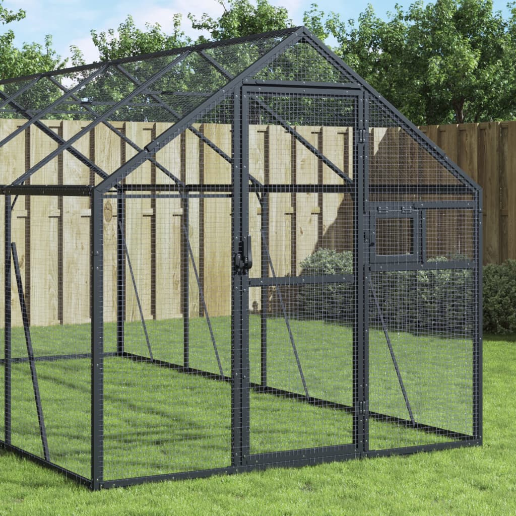 vidaXL Aviary 1.79x2x1.85 m Aluminium