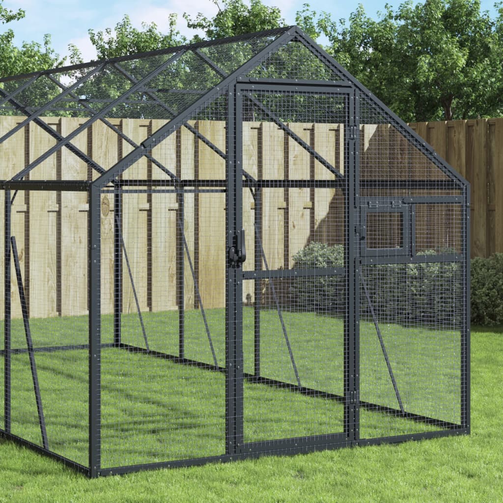 vidaXL Aviary 1.79x2x1.85 m Aluminium