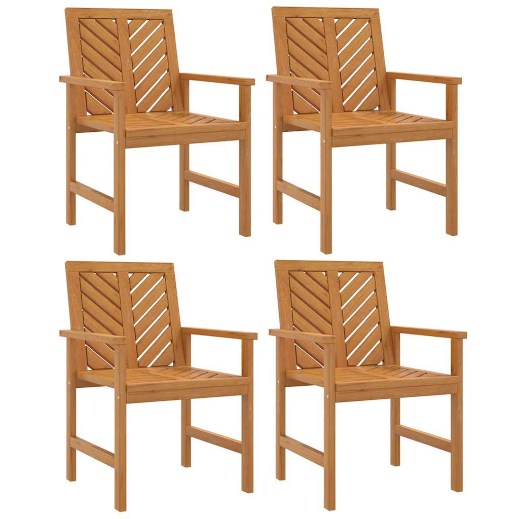vidaXL Garden Dining Chairs 4 pcs Solid Wood Acacia 2