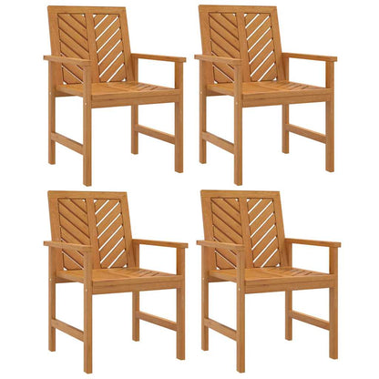 vidaXL Garden Dining Chairs 4 pcs Solid Wood Acacia 2