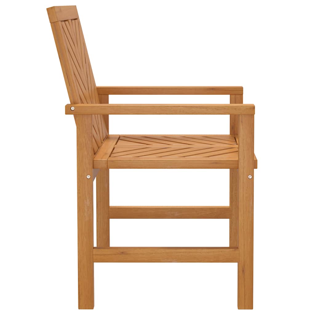 vidaXL Garden Dining Chairs 4 pcs Solid Wood Acacia 5