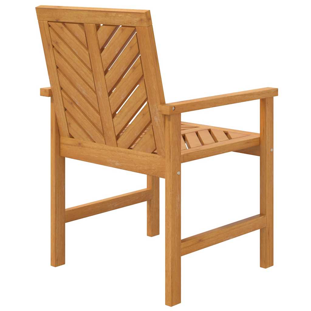 vidaXL Garden Dining Chairs 4 pcs Solid Wood Acacia 6