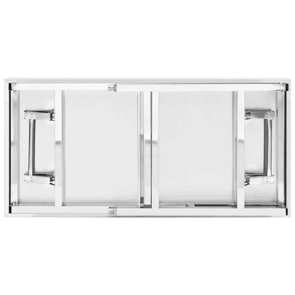 vidaXL Kitchen Work Table with Overshelf 120x60x115 cm Stainless Steel 6
