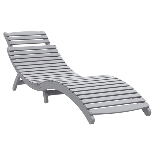 Sun Lounger Solid Wood Acacia 1