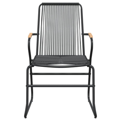 vidaXL 7 Piece Garden Dining Set Black PVC Rattan 6