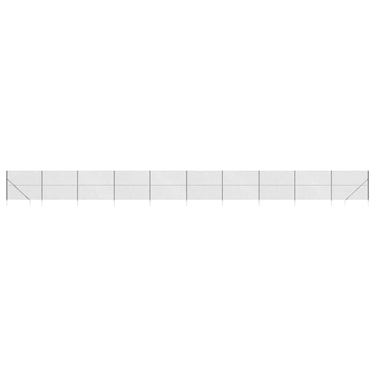 vidaXL Chain Link Fence with Spike Anchors Anthracite 1,6x25 m 2