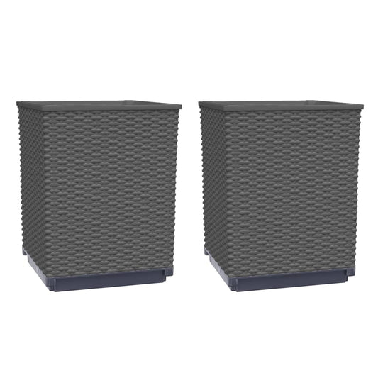 Planters 30x30x37 cm Polypropylene Black 2