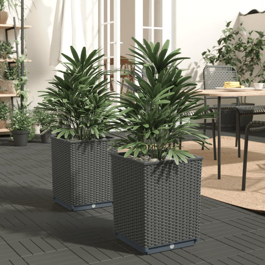 Planters 30x30x37 cm Polypropylene Black 2