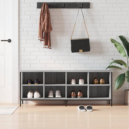 Shoe Cabinet Engineered Wood Height 50 cm Grey sonoma