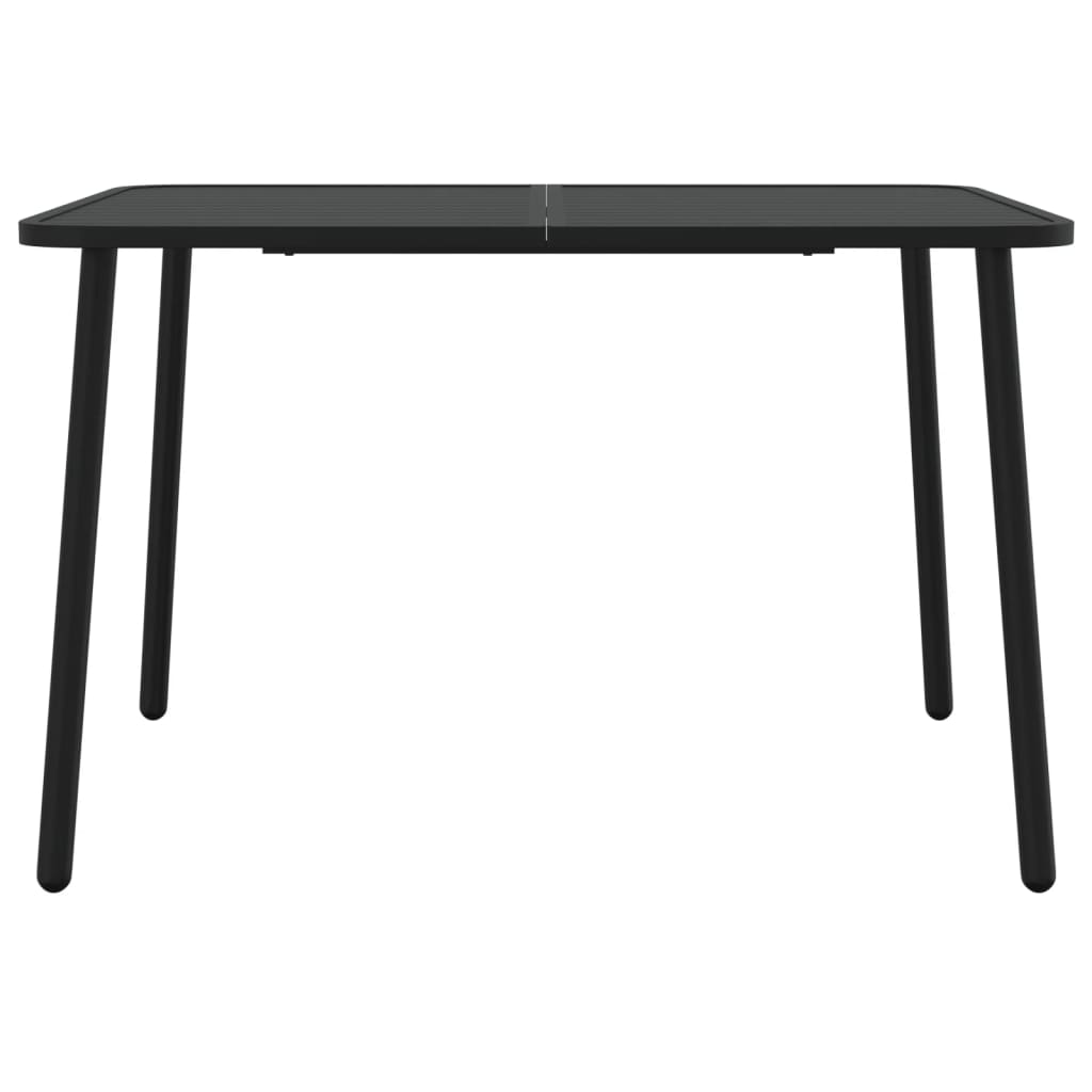 Garden Table Anthracite Steel 110 cm 80 cm