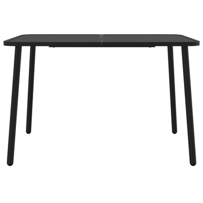 Garden Table Anthracite Steel 110 cm 80 cm