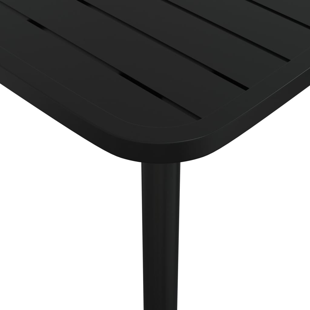 Garden Table Anthracite Steel 110 cm 80 cm